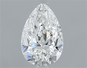 Picture of Natural Diamond 0.43 Carats, Pear with  Cut, E Color, SI1 Clarity and Certified by GIA