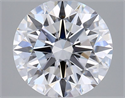 Lab Grown Diamond 2.51 Carats, Round with Excellent Cut, D Color, VVS2 Clarity and Certified by GIA