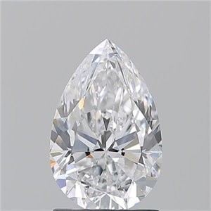 Picture of Natural Diamond 1.50 Carats, Pear with  Cut, D Color, VS1 Clarity and Certified by GIA