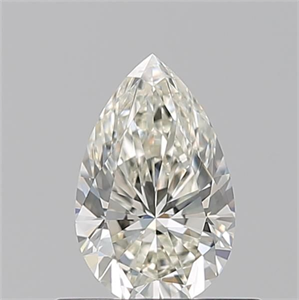 Picture of Natural Diamond 0.50 Carats, Pear with  Cut, K Color, VVS2 Clarity and Certified by GIA