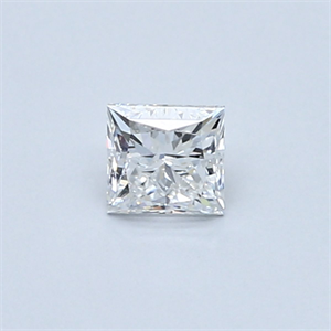 Foto Diamante Natural 0.40 quilates, Princesa , Color E, claridad IF y certificado GIA de