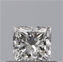 Diamante Natural 0.34 quilates, Princesa , Color E, claridad VVS2 y certificado GIA