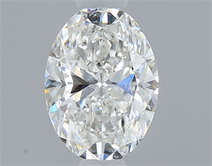 Picture of Natural Diamond 0.55 Carats, Oval with  Cut, F Color, SI2 Clarity and Certified by GIA
