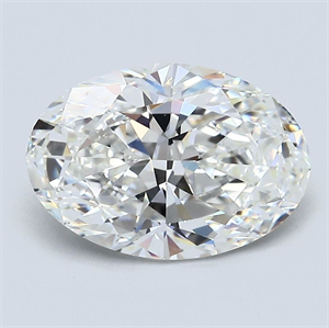 Picture of Natural Diamond 3.02 Carats, Oval with  Cut, F Color, VS2 Clarity and Certified by GIA