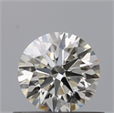 Natural Diamond 0.55 Carats, Round with Excellent Cut, H Color, VS2 Clarity and Certified by IGI