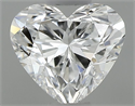Natural Diamond 0.45 Carats, Heart with  Cut, F Color, SI1 Clarity and Certified by GIA