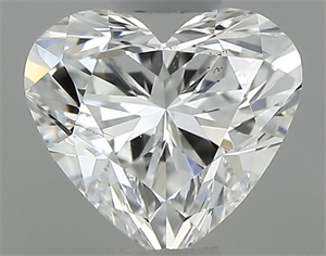 Picture of Natural Diamond 0.45 Carats, Heart with  Cut, F Color, SI1 Clarity and Certified by GIA