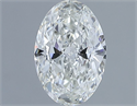 Natural Diamond 1.00 Carats, Oval with  Cut, I Color, SI1 Clarity and Certified by GIA