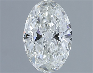 Picture of Natural Diamond 1.00 Carats, Oval with  Cut, I Color, SI1 Clarity and Certified by GIA