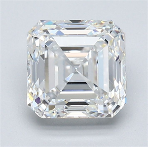 Picture of Natural Diamond 1.86 Carats, Asscher with  Cut, F Color, VVS2 Clarity and Certified by GIA