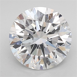 Picture of Lab Grown Diamond 2.42 Carats, Round with Ideal Cut, D Color, IF Clarity and Certified by IGI