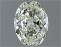 Natural Diamond 1.20 Carats, Oval with  Cut, K Color, VVS1 Clarity and Certified by IGI
