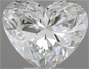 Natural Diamond 0.45 Carats, Heart with  Cut, G Color, VS2 Clarity and Certified by IGI