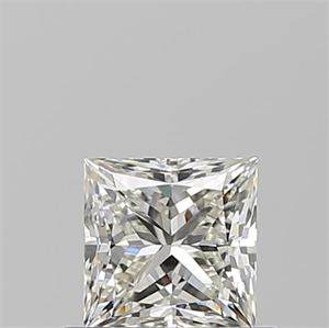 Picture of Natural Diamond 0.60 Carats, Princess with  Cut, J Color, VVS2 Clarity and Certified by GIA