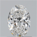 Natural Diamond 0.80 Carats, Oval with  Cut, F Color, VVS2 Clarity and Certified by GIA