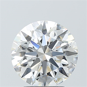 Picture of Lab Grown Diamond 3.09 Carats, Round with Ideal Cut, F Color, VVS1 Clarity and Certified by IGI