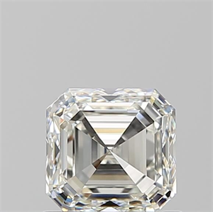 Foto Diamante Natural 0.91 quilates, Asscher , Color J, claridad VVS1 y certificado GIA de