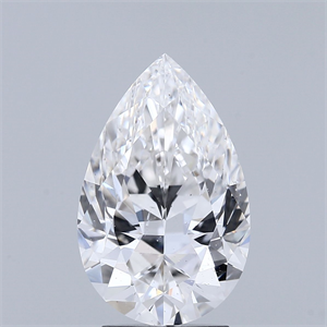 Picture of Natural Diamond 3.02 Carats, Pear with  Cut, G Color, SI1 Clarity and Certified by GIA