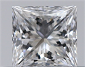 Natural Diamond 0.31 Carats, Princess with  Cut, D Color, VVS2 Clarity and Certified by GIA