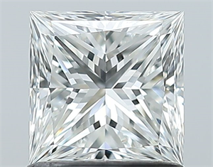 Foto Diamante Natural 1.01 quilates, Princesa , Color G, claridad IF y certificado GIA de
