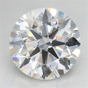 Picture of Lab Grown Diamond 2.46 Carats, Round with Ideal Cut, D Color, IF Clarity and Certified by IGI