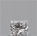 Natural Diamond 0.25 Carats, Princess with  Cut, E Color, VVS1 Clarity and Certified by GIA
