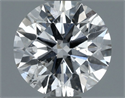 Natural Diamond 0.90 Carats, Round with Excellent Cut, G Color, I1 Clarity and Certified by GIA