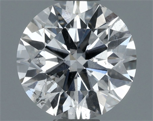 Picture of Natural Diamond 0.90 Carats, Round with Excellent Cut, G Color, I1 Clarity and Certified by GIA