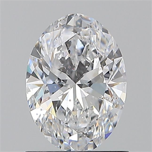 Picture of Natural Diamond 1.00 Carats, Oval with  Cut, D Color, I1 Clarity and Certified by GIA