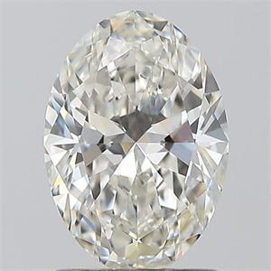 Foto Diamante Natural 1.22 quilates, Ovalado , Color I, claridad SI1 y certificado GIA de