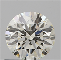 Natural Diamond 0.72 Carats, Round with Excellent Cut, K Color, IF Clarity and Certified by GIA