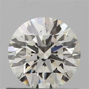 Picture of Natural Diamond 0.72 Carats, Round with Excellent Cut, K Color, IF Clarity and Certified by GIA