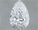 Natural Diamond 0.51 Carats, Pear with  Cut, D Color, VVS1 Clarity and Certified by GIA