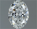 Natural Diamond 0.60 Carats, Oval with  Cut, F Color, VS1 Clarity and Certified by GIA