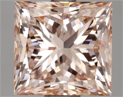 Picture of Lab Grown Diamond 3.52 Carats, Princess with  Cut, Fancy Intense Pink Color, VS2 Clarity and Certified by IGI