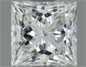Natural Diamond 0.81 Carats, Princess with  Cut, H Color, VVS1 Clarity and Certified by IGI