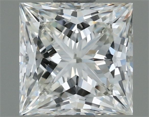 Picture of Natural Diamond 0.81 Carats, Princess with  Cut, H Color, VVS1 Clarity and Certified by IGI