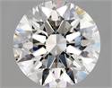 Natural Diamond 1.50 Carats, Round with Excellent Cut, E Color, IF Clarity and Certified by GIA