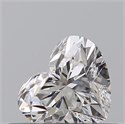 Natural Diamond 0.40 Carats, Heart with  Cut, D Color, VVS2 Clarity and Certified by GIA