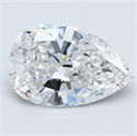 Diamante Natural 3.01 quilates, De pera , Color F, claridad VS1 y certificado GIA