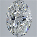 Natural Diamond 2.75 Carats, Oval with  Cut, F Color, SI1 Clarity and Certified by GIA