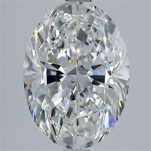 Picture of Natural Diamond 2.75 Carats, Oval with  Cut, F Color, SI1 Clarity and Certified by GIA