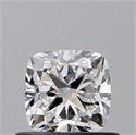 Natural Diamond 0.61 Carats, Cushion with  Cut, E Color, VS2 Clarity and Certified by GIA
