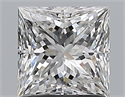 Natural Diamond 1.20 Carats, Princess with  Cut, E Color, SI1 Clarity and Certified by GIA