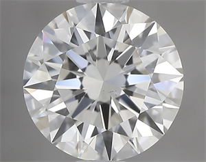 Picture of Natural Diamond 1.02 Carats, Round with Excellent Cut, I Color, VS2 Clarity and Certified by GIA