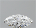 Natural Diamond 0.52 Carats, Marquise with  Cut, D Color, VVS2 Clarity and Certified by GIA