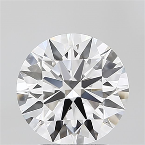 Picture of Lab Grown Diamond 2.34 Carats, Round with Ideal Cut, D Color, IF Clarity and Certified by IGI