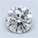 Natural Diamond 2.24 Carats, Round with Excellent Cut, I Color, VVS2 Clarity and Certified by GIA