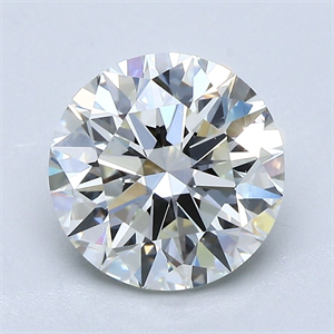 Picture of Natural Diamond 2.24 Carats, Round with Excellent Cut, I Color, VVS2 Clarity and Certified by GIA