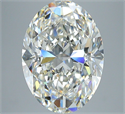 Natural Diamond 4.01 Carats, Oval with  Cut, J Color, VS1 Clarity and Certified by GIA